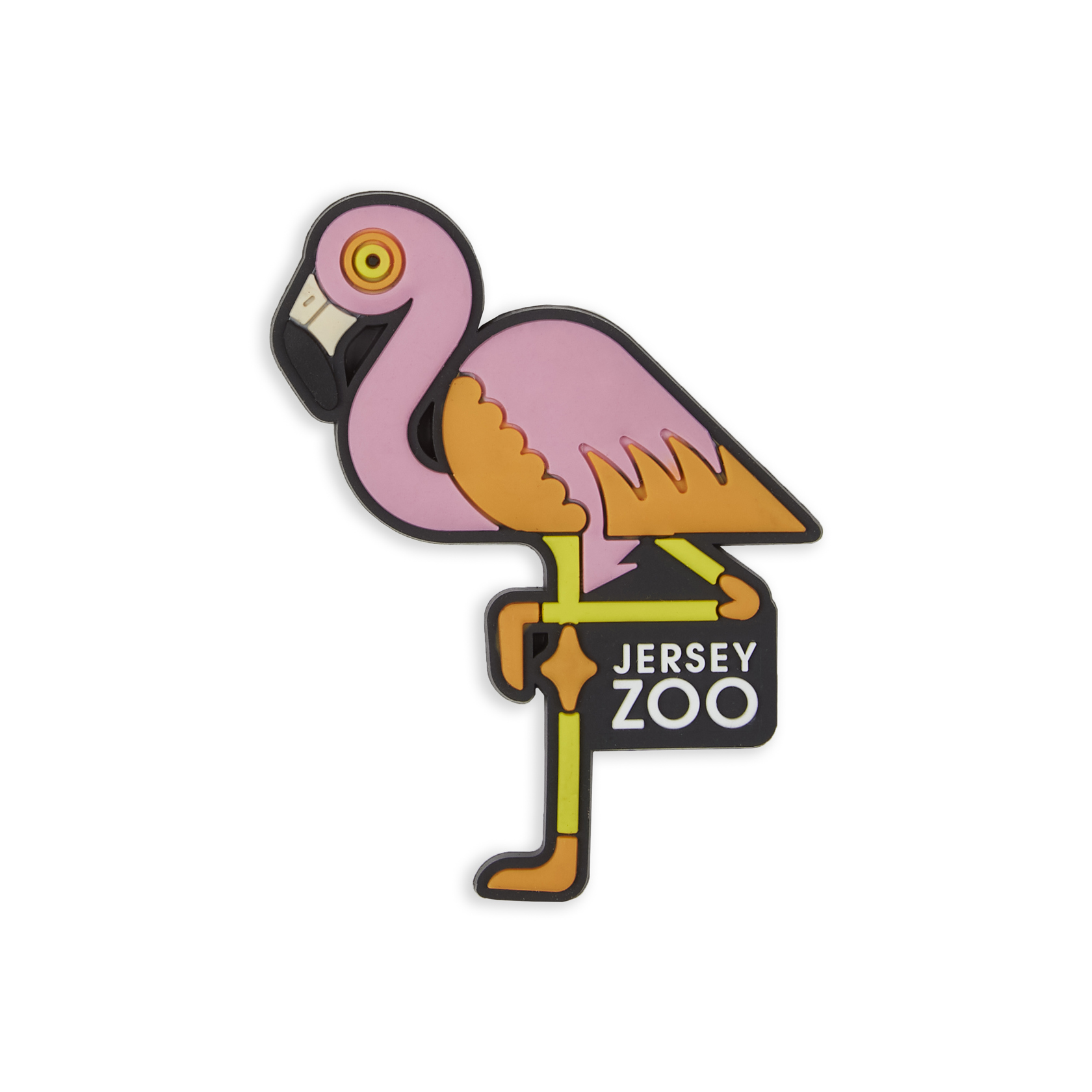 Jersey Zoo Soft PVC Flamingo Magnet