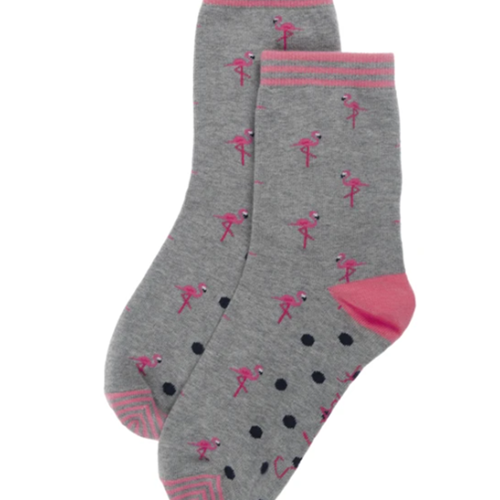 Flamingo Grey Socks