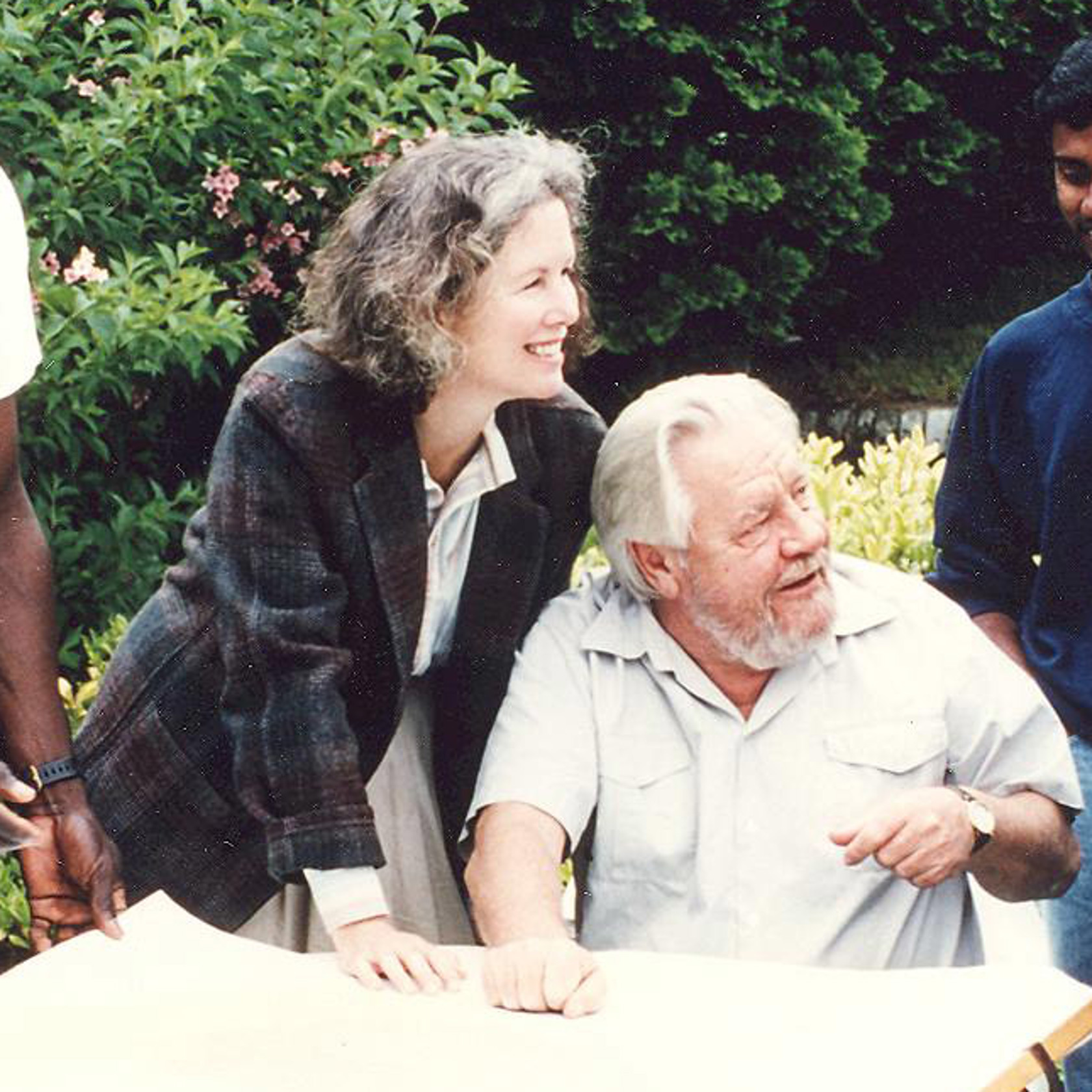 10. Gerald And Lee Durrell Training DESMAN Students At Durrell Conservation Academy, Early Mid 80S