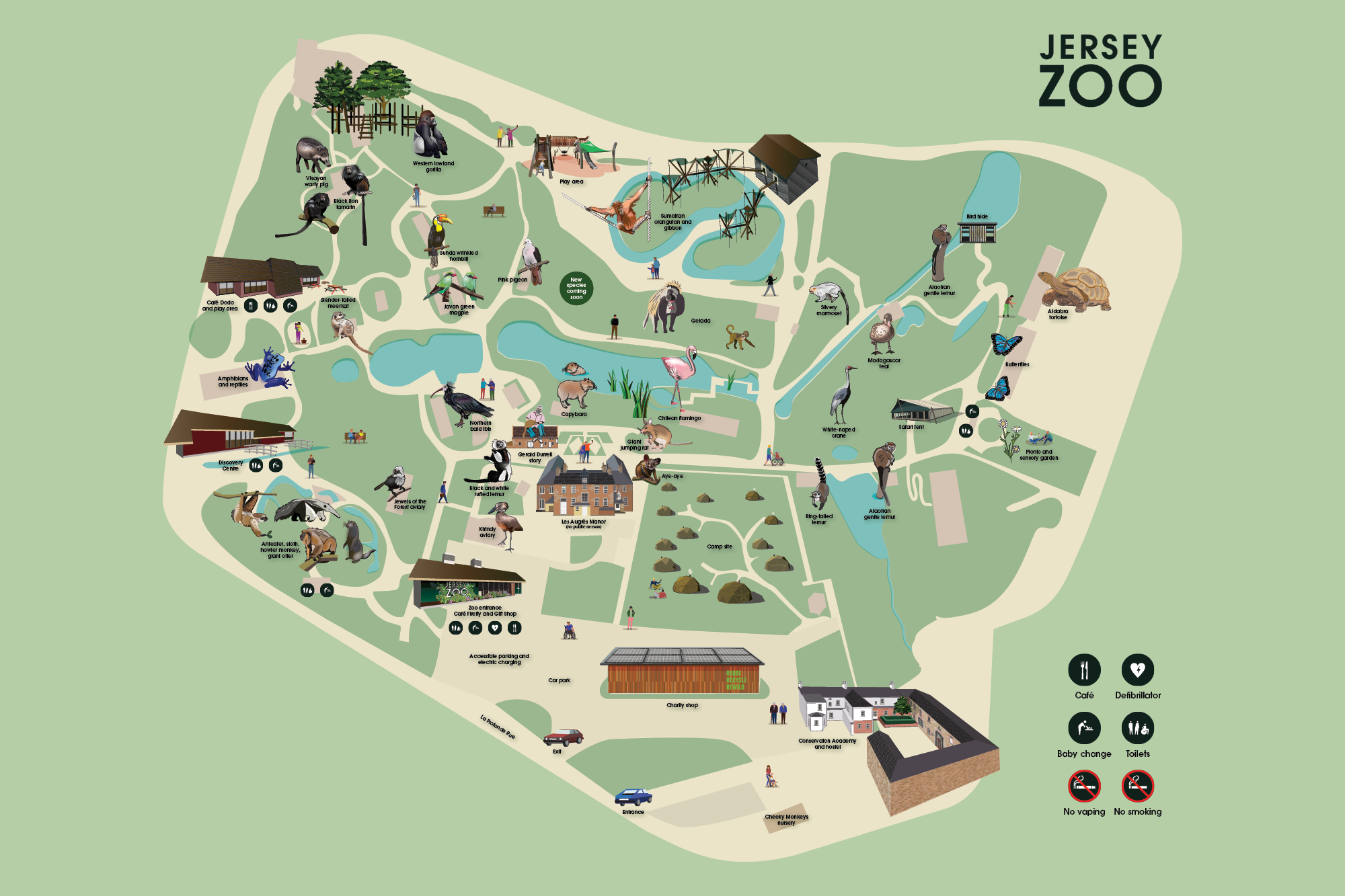 Jersey Zoo Map JANUARY 2026