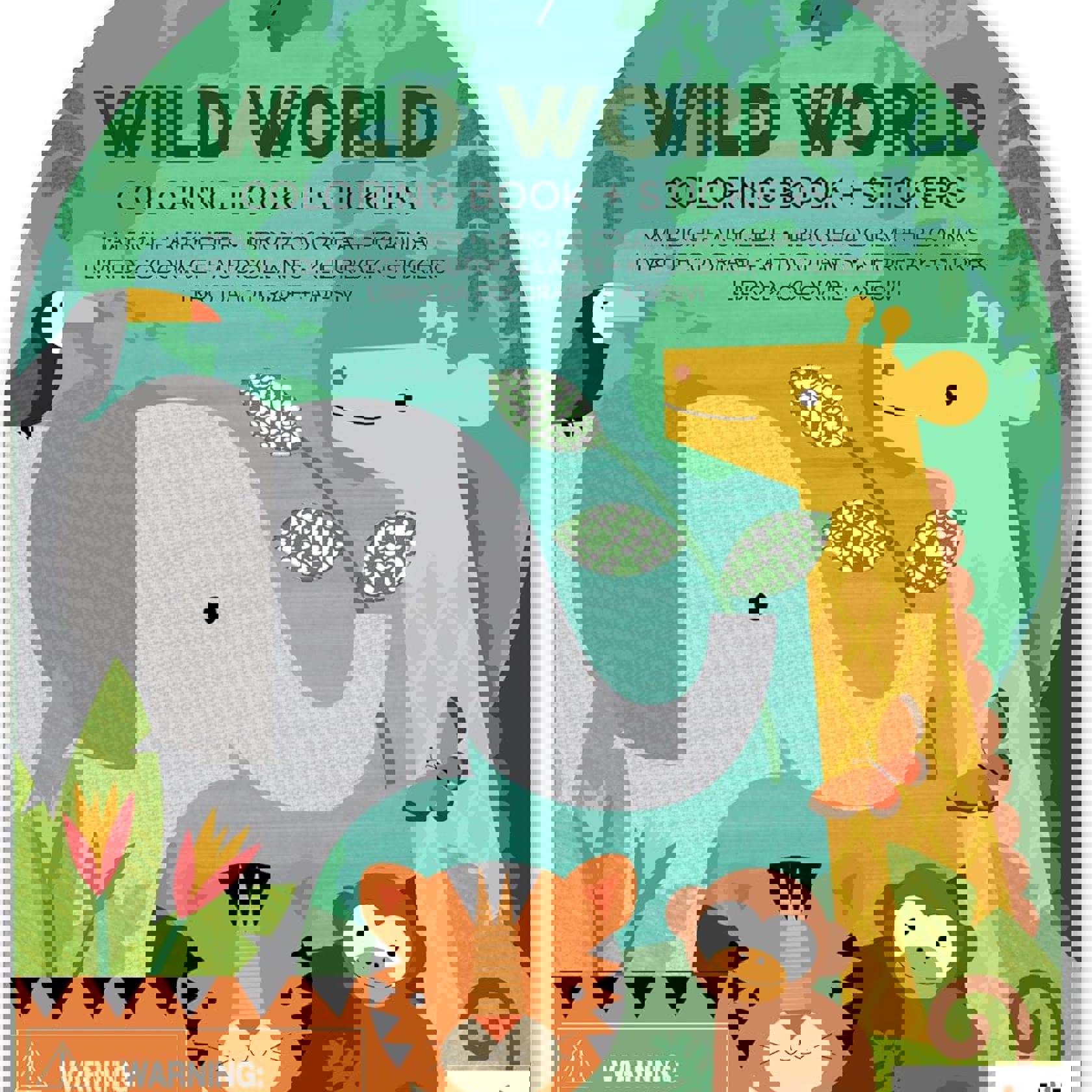 Wild World Colouring Book And Stickers