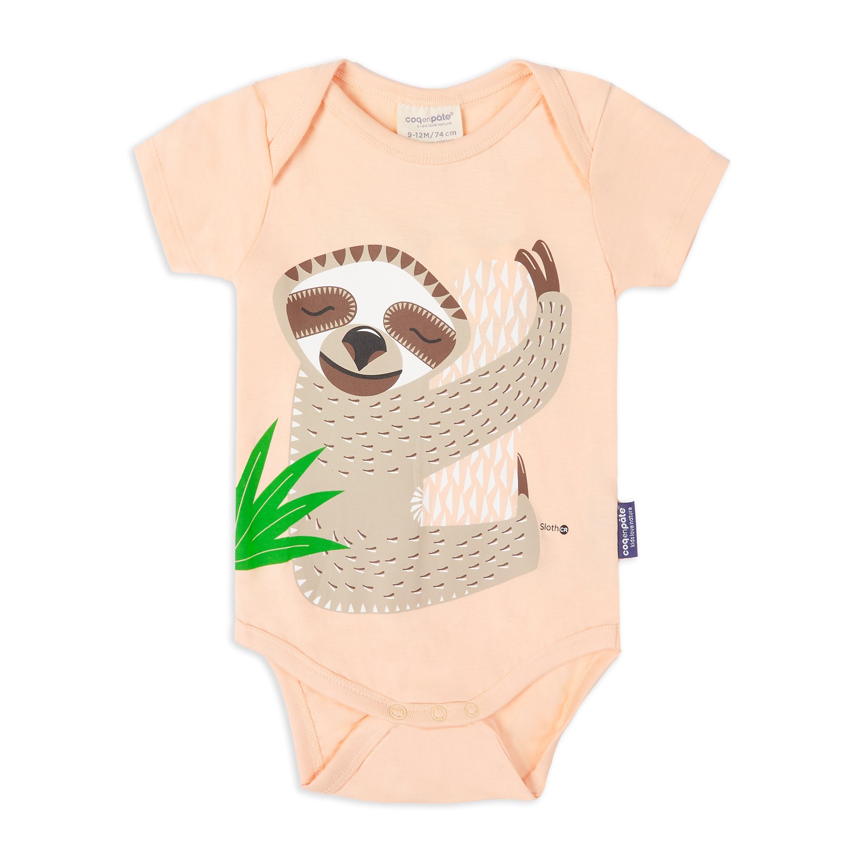 Coq en Pate Sloth Baby Bodysuit
