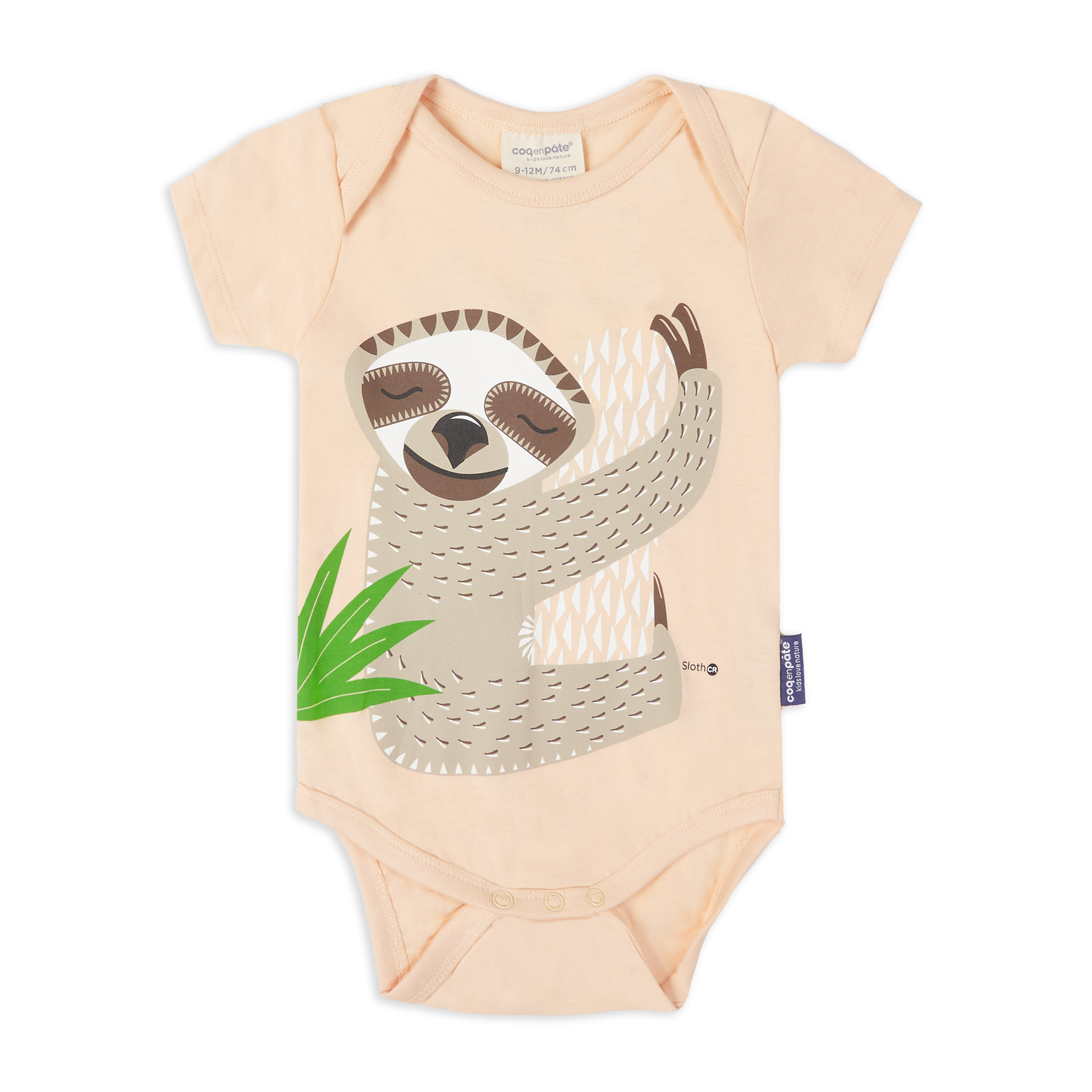 Coq en Pate Sloth Baby Bodysuit