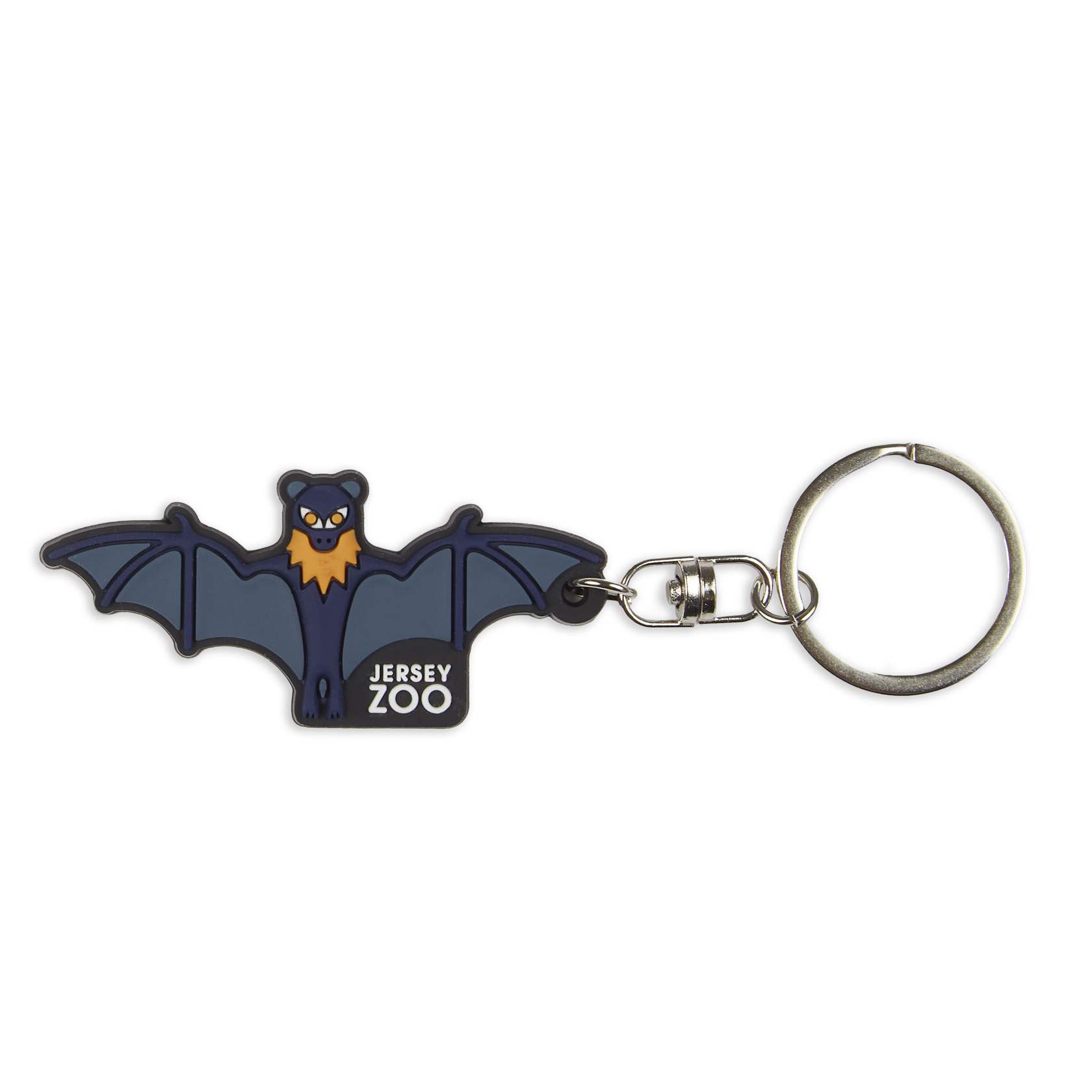 Jersey Zoo Soft PVC Bat Keyring