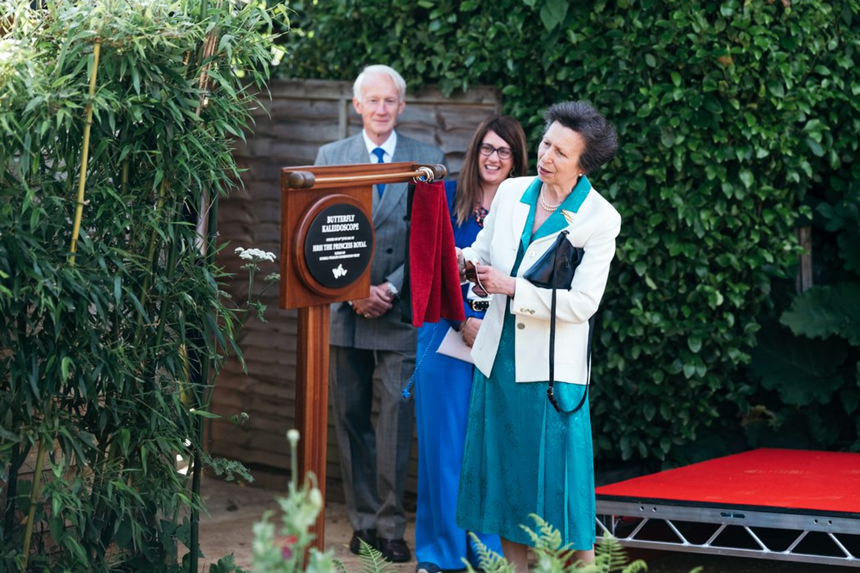 HRH Opening The Butterfly House At Jersey Zoo