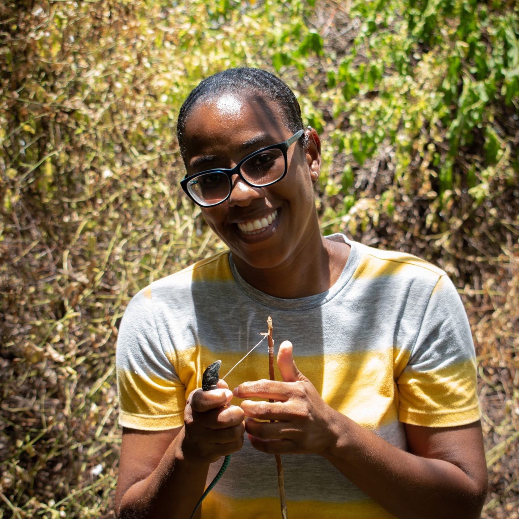 Saphira Whiptail Survey. Photo C. Kengie John