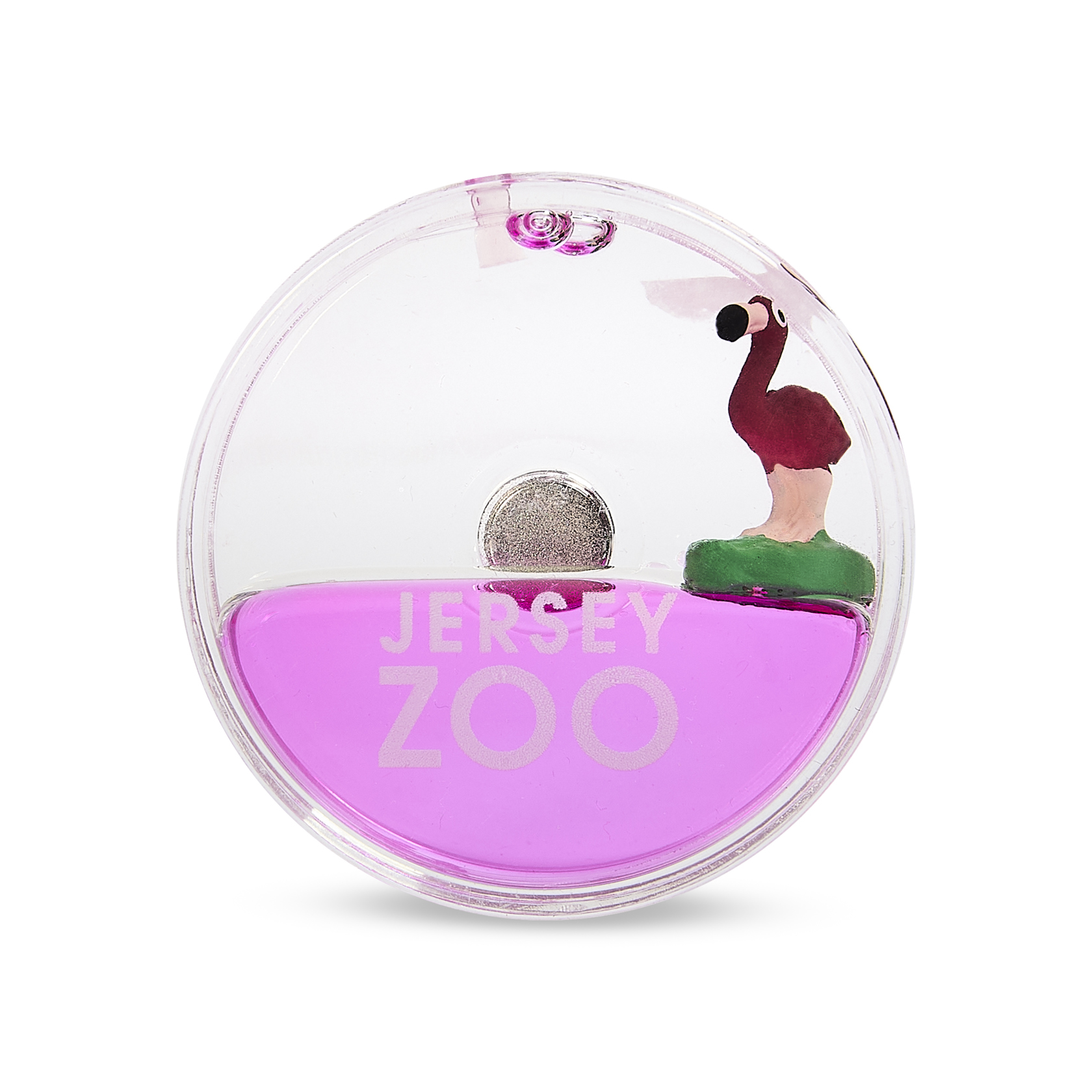 Jersey Zoo Flamingo Aqua Magnet