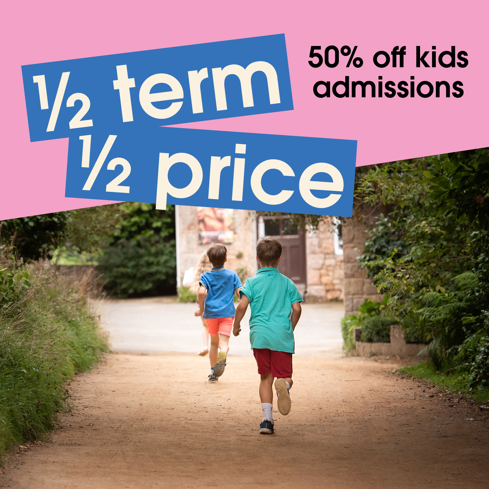 50% Off Child Admission 2026 Offer Website Graphics 2000X2000