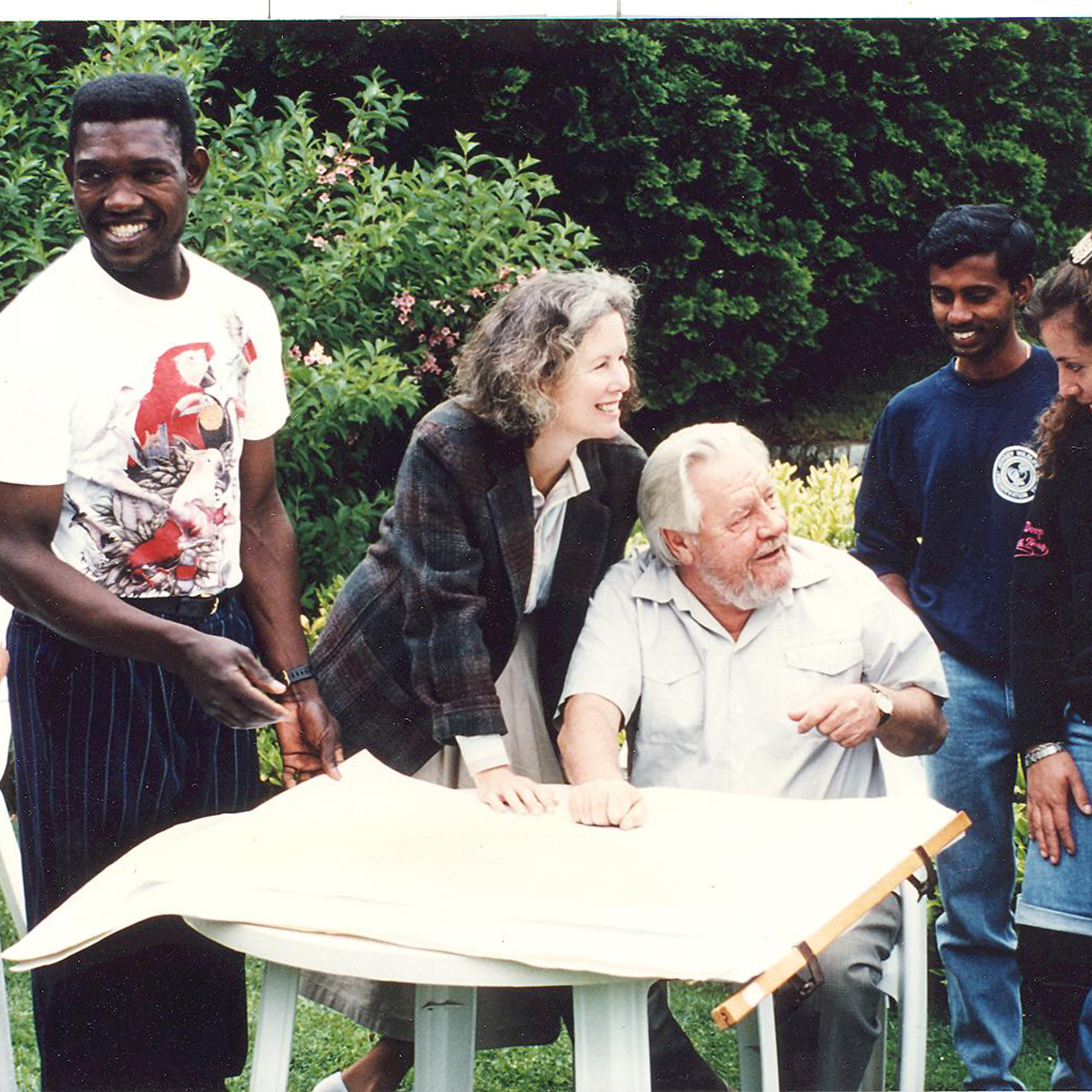 10. Gerald And Lee Durrell Training DESMAN Students At Durrell Conservation Academy, Early Mid 80S